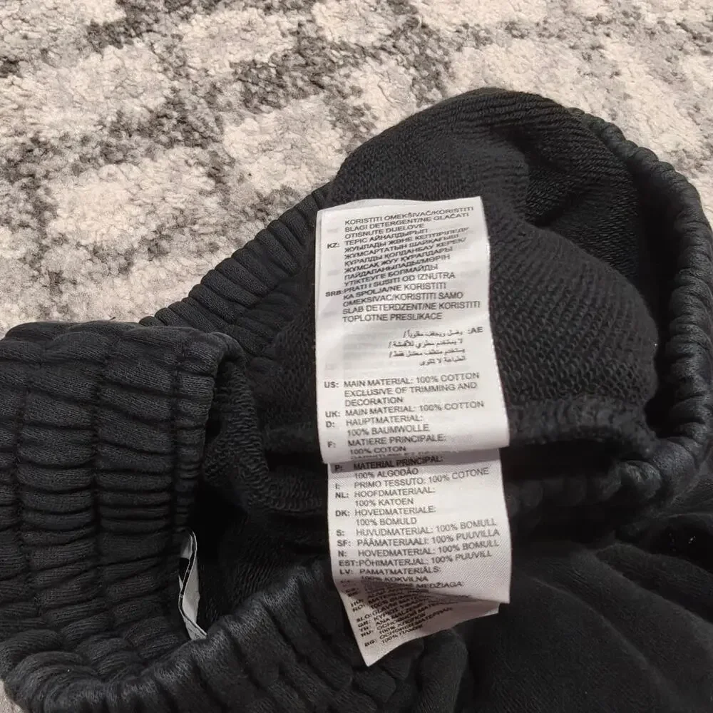 adidas Originals Anthony Edwards French Terry Sweatpants Joggers Black Men's XS